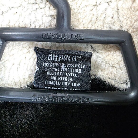 Womens Kuhl Alfpaca Fleece Lined Black & Cream Hoodie Jacket Full Zip Size M - Picture 3 of 9